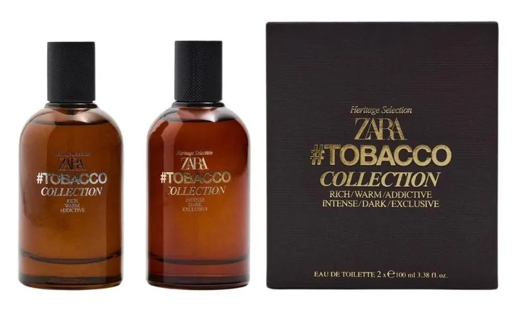 ZARA TOBACCO COLLECTION RICH WARM/ INTENSE DARK EDT 2x 100 ML ZESTAW