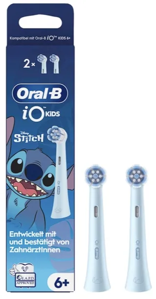 KOŃCÓWKI DO SZCZOTECZKI ELEKTRYCZNEJ DLA DZIECI ORAL-B IO KIDS STITCH 2-PAK