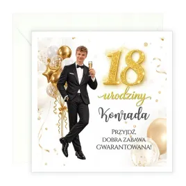 zaproszenia-na-18-urodziny-personalizowane-zloto-meskie-koperta-biala