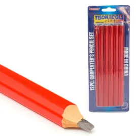 12x-olowek-stolarski-kreslarski-budowlany-18-cm