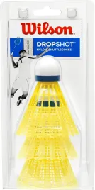 wilson-dropshot-lotki-do-badmintona-zolte-3-szt-nylon