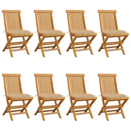 krzesla-ogrodowe-z-bezowymi-poduszkami-8-szt-drewno-tekowe
