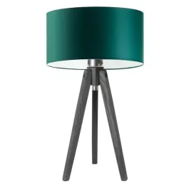 lampka-nocna-biurkowa-drewniana-stolowa-zielona-trojnog-z-abazurem-led-e27