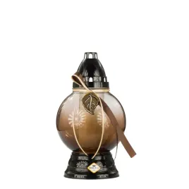 znicz-lampion-szklany-ozdobny-brazowy-z-zawieszka-i-wstazka-wys-25-cm
