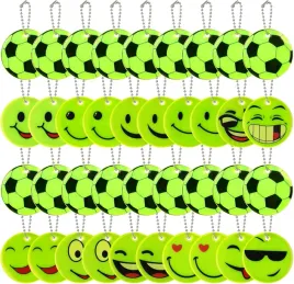 zawieszki-odblaskowe-zielone-40-szt-5-cm-do-plecaka-i-kluczy-dla-dzieci