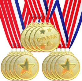 medale-sportowe-zlote-dla-dzieci-12-szt-z-wstazkami-na-szyje-nagrody
