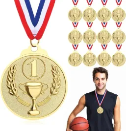 12-medali-sportowych-dla-dzieci-zlote-na-dzien-sportu-i-zawody