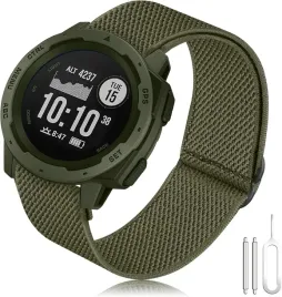 pasek-nylonowy-22-mm-do-garmin-instinct-bransoletka-wojskowa-zielen