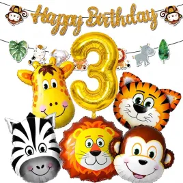 balony-zestaw-balonow-na-3-urodziny-zoo-safari-zwierzatka-7-szt