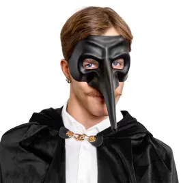 maska-karnawalowa-z-dlugim-nosem-czarna-kruk-halloween