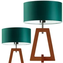 lampka-nocna-biurkowa-stolowa-zielona-lampa-drewniana-z-abazurem-led-e27
