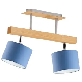 lampa-sufitowa-plafon-niebieska-drewniana-regulowana-led-e27-abazur-modna
