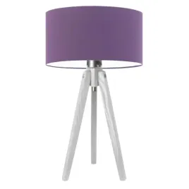 lampka-nocna-biurkowa-drewniana-stolowa-fioletowa-trojnog-abazur-led-e27