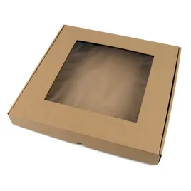 32x32x4-cm-pudelko-z-okienkiem-kwadrat-eco-brazowe-zestaw-100-szt