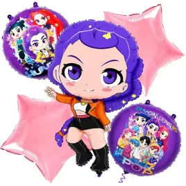 dekoracje-balony-zestaw-balonow-kpop-demon-hunters-rumi-5-szt