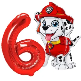 balony-urodzinowe-6-urodziny-marshall-psi-patrol-paw-patrol-2-szt