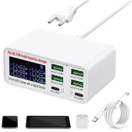 ladowarka-6-portow-wyswietlacz-lcd-72w-quick-charge-pd-4x-usb-2x-usb-c