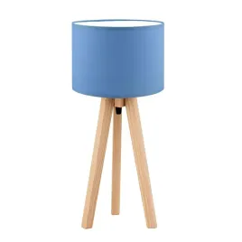 lampka-nocna-biurkowa-drewniana-stolowa-niebieska-lampa-z-abazurem-led-e27