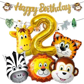 balony-zestaw-balonow-na-2-urodziny-zoo-safari-zwierzatka-7-szt