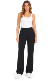 spodnie-damskie-zara-flare-elastyczne-czarne-r-l