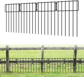 ogrodzenie-dla-zwierzat-25-szt-czarne-panel-metalowy-33x43-cm