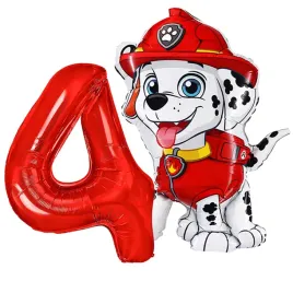 balony-urodzinowe-4-urodziny-marshall-psi-patrol-paw-patrol-2-szt
