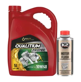 olej-qualitium-protec-10w40-5l-plukanka-k2-motor-flush-250ml