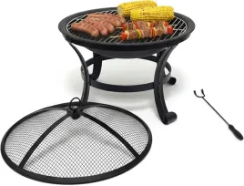 palenisko-ogrodowe-55-cm-z-rusztem-grillowym-pokerem-i-parawanem