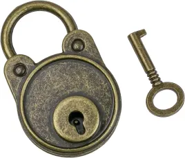 klodka-ozdobna-vintage-z-kluczem-brazowa-metalowa-do-pamietnika