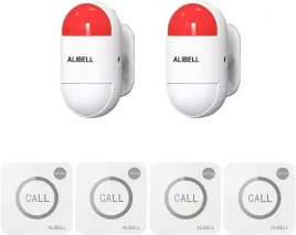 alarm-domowy-120-db-z-pilotem-zestaw-1-syrena-2-przyciski-bialy