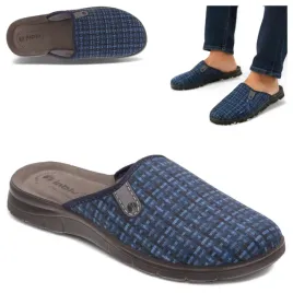 meskie-cieple-kapcie-inblu-42-wygodne-lekki-klapki-domowe-niebieskie