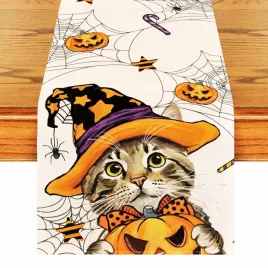 bieznik-halloween-40x140-cm-kot-dynia-jack-o-lantern-poliester