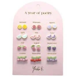 yuko-b-kolczyki-ceramiczne-dla-dzieci-rok-poezji-owoce-12-par