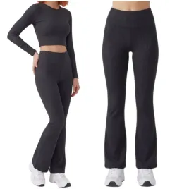 leginsy-damskie-prazkowane-dzwony-getry-wysoki-stan-casual-czarne-s-m