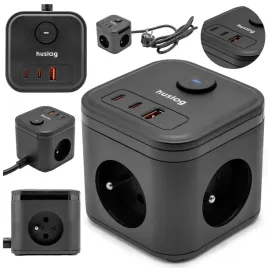 przedluzacz-kostka-huslog-hus1002-pd-20w-3-gniazda-usb-kabel-14-m-czarny