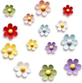 magnesy-na-lodowke-kwiaty-3d-14-szt-kolorowe-dekoracyjne-do-kuchni-i-biura