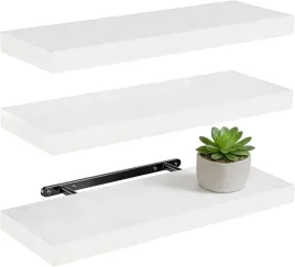 polka-scienna-biala-40-cm-zestaw-3-sztuk-na-ksiazki-i-dekoracje