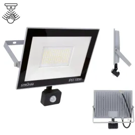naswietlacz-led-100w-szary-na-podjazd-mocny-halogen-z-zimnym-swiatlem-6200k