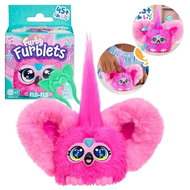 INTERAKTYWNY FURBY FURBLETS MASKOTKA FLO-FLO RÓZOWY INTERAKTYWNA ZABAWKA 6+
