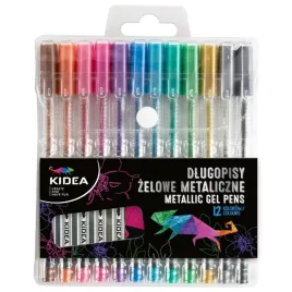 dlugopisy-zelowe-metaliczne-12-kolorow-kidea-do-biura-szkoly