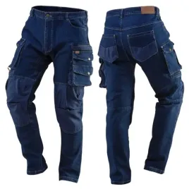 spodnie-robocze-jeans-denim-bawelna-elastan-wzmacniane-oxford-neo-81-