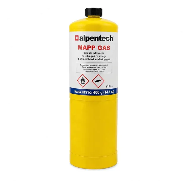 Gaz MAPP AlpenTech 400 g 2050°C gwint CGA600 propylen
