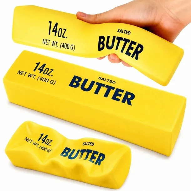 Duży Gniotek Antystresowy Masło Squishy Miękka Zabawka Sensoryczna XXL 24cm