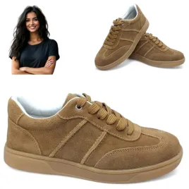 polbuty-skorzane-damskie-37-sneakersy-sportowe-sznurowane-platforma-evento