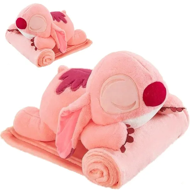 Maskotka Stich i Lilo 3w1 DUŻA PLUSZOWA Z KOCYKIEM ANGEL PRZYTULANKA MIŚ