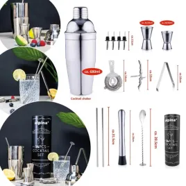 zestaw-barmanski-14-elementow-shaker-do-drinkow-szczypce-alpina-alpina