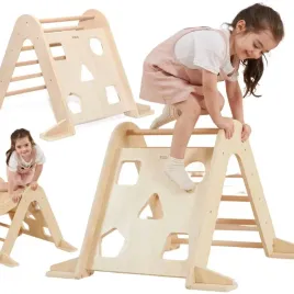 viga-drewniana-drabinka-pikler-trojkat-wspinaczkowy-montessori