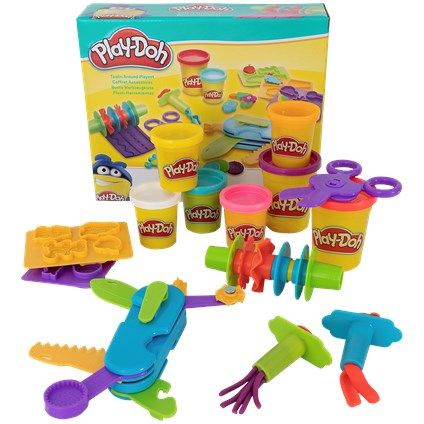 CIASTOLINA PLAY DOH ZESTAW TOOLIN AROUND 7 TUB 67324475 ERLI.pl