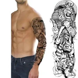 duzy-tatuaz-zmywalny-tymczasowy-48cm-na-ramie-noge-sfinks-horus-faraon