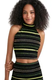 bluzka-damska-desigual-top-czarny-w-neonowe-pasy-halter